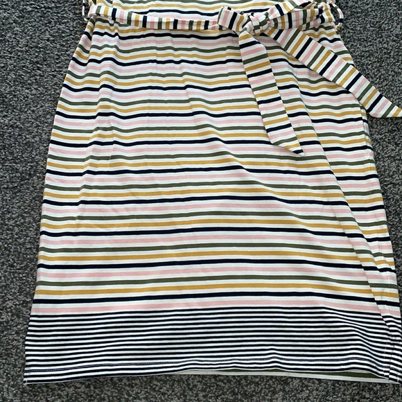 Barbour Patterson Striped Cotton Tank Dress Striped with Belt Size 8 - Picture 8 of 12
